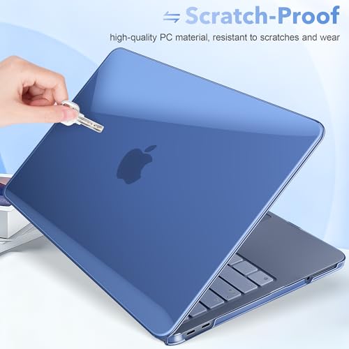 May Chen for MacBook Neo 13 inch Liquid Retina Display ((2026 Release A3404), Slim & Lightweight Protective Case with Screen Protector&Keyboard Cover&Dust Plug, Crystal Indigo - color: Crystal Indigo