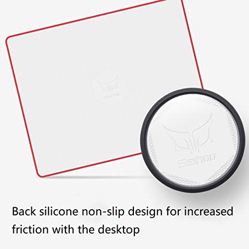 Mouse Pad, Resin Hard Surface Mouse Mat Polymer Silicone Bottom Gaming Mousepad No Smell Waterproof for Games, Office 24 x 20cm (9.5 x 7.8in) - size: S: 9.5 x 7.8 in