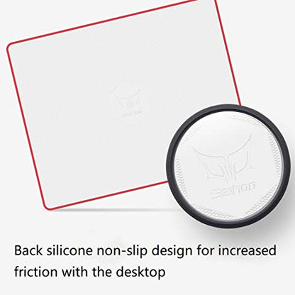 Mouse Pad, Resin Hard Surface Mouse Mat Polymer Silicone Bottom Gaming Mousepad No Smell Waterproof for Games, Office 24 x 20cm (9.5 x 7.8in) - size: S: 9.5 x 7.8 in