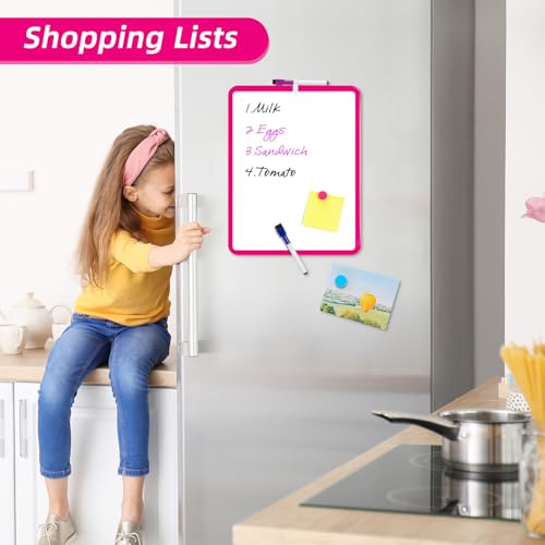 VUSIGN Small White Board Dry Erase, Dark Pink - color: J-dark Pink