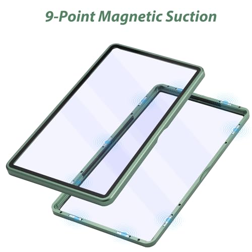 ZINHO Graded Card Case Magnetic Aluminum Alloy Slab Protector Display Case Fits 35PT PSA/CGC/CSG Cards, UV Protection (Dark Green) - color: Dark Green, style: PSA Card Case