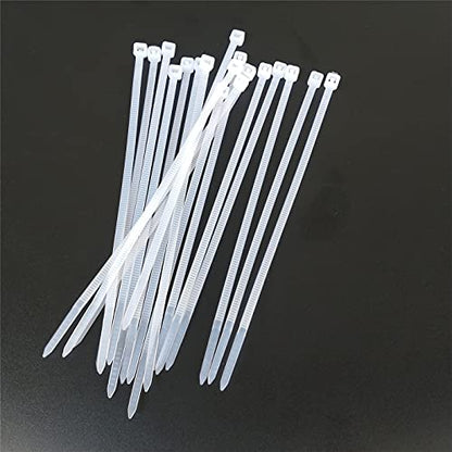 1000 pcs 4 inch Cable Zip Ties Heavy Duty, Premium Plastic Wire Ties with 18 LBS Tensile Strength, UV Resistant Cable Ties, Self-Locking White Nylon Tie Straps - color: White, size: 4 inch ( 3 x 100mm )
