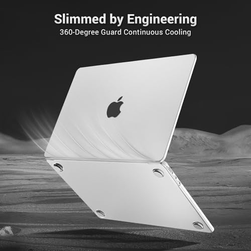 MOSISO Ultra-Thin & Seamlessly Closes Cover Compatible with MacBook Air 13 inch Case M5 M4 M3 M2 2026-2022 A3449 A3240 A3113 A2681, 2 in 1 Kit Anti-Fingerprints Shell for Mac Air 13.6, Matte Clear - color: Matte Clear