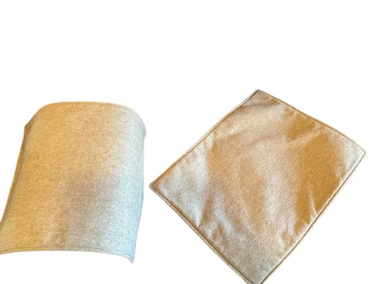 Bittlemen. Co. Set of Armrest Covers Only Perfect for Furniture Slipcovers Furniture Protectors Home Decor Sofas Loveseats Theater Chairs Office Chairs Recliners RV's Housewarming Gifts (Beige) - color: Beige