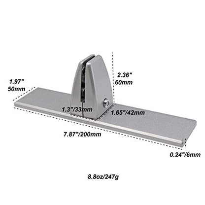 2 Pcs Sneeze Guard Clamp, Bracket Sneeze Guard Shield Base for Countertops, Stick On Heavy Duty Auminum Partition Guard Clamp, Panel Support Clamp Stand for Clear Desktop Counter Reception - color: Argentée
