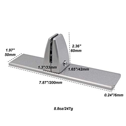 Sneeze Guard Clamp Bracket 4 Pcs Shield Base for Countertops, Heavy Duty Aluminum Partition Stand for Clear Acrylic Desktop Reception - color: Table-side-4pcs