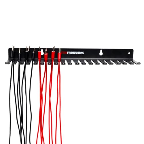 Gator Frameworks Wall Mountable Cable Hanger and Organizer with 19 Cable Slots, Ranges from 5-9mm Spaces (GFW-CABLEHANGER) - style: (19) Cable Slots