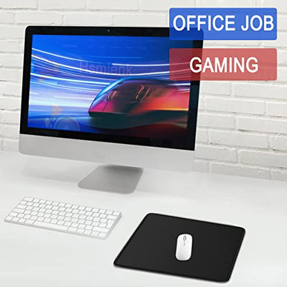 Mouse Pad, Large Gaming Mouse Pad with Double Stitched Edges, 14.9 x 11.7 inches Premium-Textured & Waterproof Mousepad, Nonslip Natural Rubber Base Mouse pad for Laptop,Computer, Office, Black - color: Black, size: Large