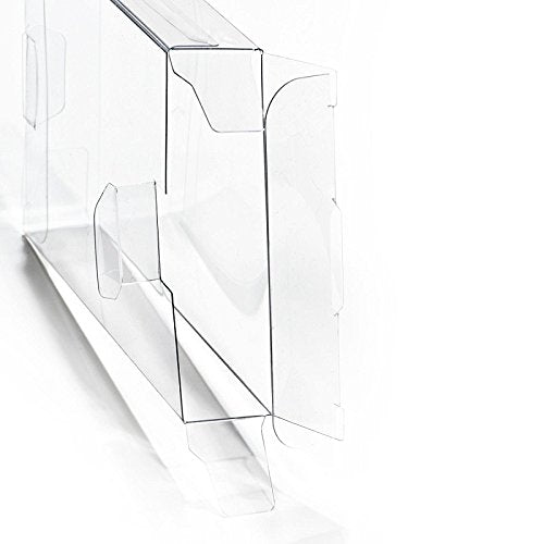 CHILDMORY 10Pcs Clear Protective Box Case Display Sleeve Protector Compatible for PS3 PS4 Games Cartridge DVD Disc Box