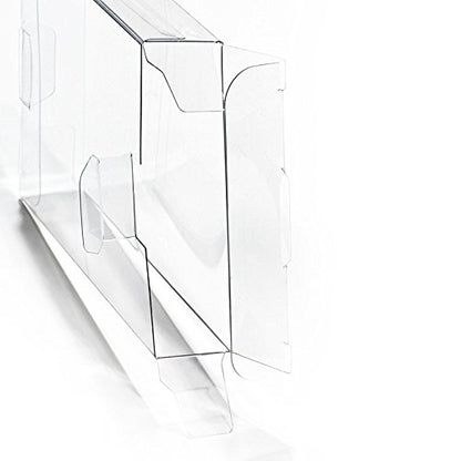 CHILDMORY 10Pcs Clear Protective Box Case Display Sleeve Protector Compatible for PS3 PS4 Games Cartridge DVD Disc Box