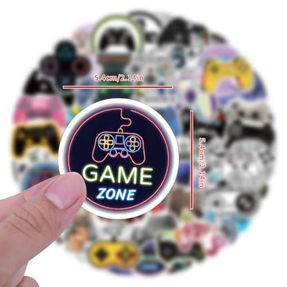 120pcs Play Game Stickers for Laptop, Cool Game Classic Cartoon Vinyl Decals for Laptop Water Bottle Luggage Cup Phone Tablet Flasks Bike Botebook Car - style: 120P play game