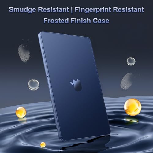 MOSISO Ultra-Thin & Seamlessly Closes Cover Compatible with MacBook Air 13 inch Case M5 M4 M3 M2 2026-2022 A3449 A3240 A3113 A2681, 2 in 1 Kit Anti-Fingerprints Shell for Mac Air 13.6, Midnight Clear - color: Midnight Clear