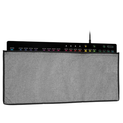 kwmobile Keyboard Cover Compatible with Logitech G213 Prodigy Gaming Dust-Proof Keyboard Case with Zipper – Dark Grey