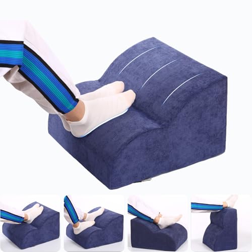 Foot Rest for Under Desk at Work.Multifunctional 3-Tier Foot Stool,with Washable Footrest.for Under Desk,Office Chair Gaming Chair & Sofa,Leg Elevation Pillow,Supports Posture (Dark Blue) - color: Dark Blue