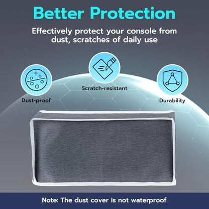 Mcbazel Dust Cover Compatible with Nintendo Switch 2 (2025), Precision Cut Anti Scratch Dust Protector Protective Case for Switch 2 Console & Charging Dock - Gray