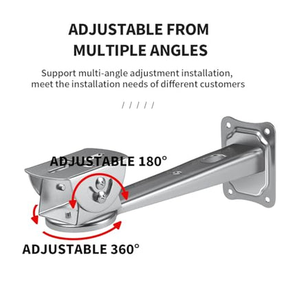 Stainless Steel Wall Mount Bracket for CCTV Security Camera | Adjustable Extension Arm Holder for Eufy Solocam s220 Indoor and Outdoor Installing Surveillance Accessories