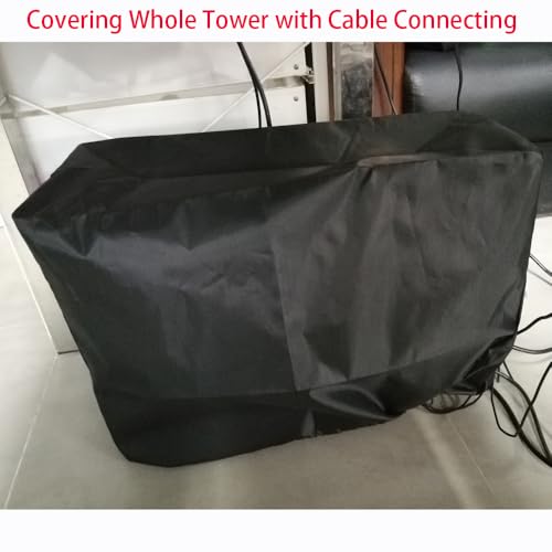 Large Size CPU Dust Cover (12.5W x32D x27.5H) Gaming Computer Desktop PC Mid-Tower [Antistatic, Waterproof] Jacket Protector, PC Case, Computer Dust Cover - size: 12.5''W x 32''D x 27.5''H