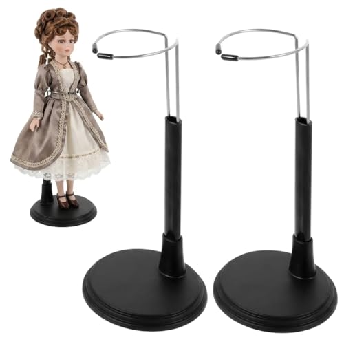 Milisten 2PCS Doll Stands for 10-12 Inch Dolls Vertical Display Rack Figures and Miniature Toys Reusable Support for Collectibles and Dollhouse Accessories