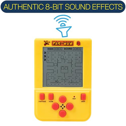 Fizz Creations PAC-Man Keychain Game. Includes LCD Screen, 4-Directional Controls & 4 Game Modes with Original PAC-Man Gameplay & Sounds. Officially Licensed Merchandise