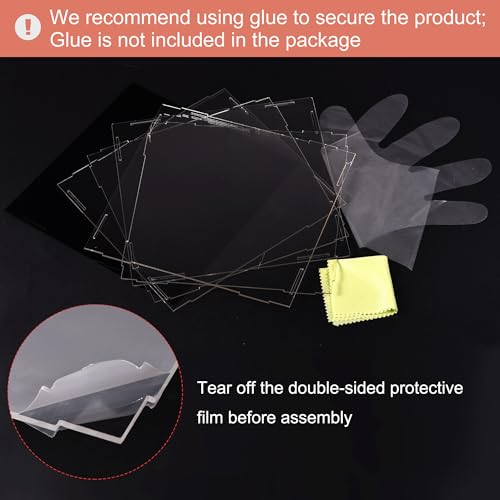 uxcell Acrylic Clear Display Case Box Dustproof Protection Showcase Cube Collectibles Show Box 11.8x11.8x11.8inch - size: 11.8x11.8x11.8inch