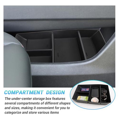Center Console Organizer Compatible with 2024-2026 Chevy Traverse Accessories, Divider Compartment Tray＆Console Bottom Storage Box＆Armrest Hidden Insert Tray (Not fit 2024 Traverse Limited) - size: Center Console Organizer Set (3PC)