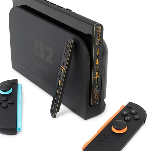 JoyCon Magnetic Dust Cover Compatible With Nintendo Switch 2 – Protective Port Covers, Dust Guard (Set of 2) (Sword) - color: Sword
