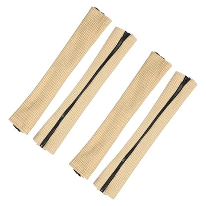 PATIKIL 22x4.3 in Office Chair Armrest Covers, 2 Pair Office Chair Arm Covers Long Computer Chairs Arm Rest Cover with Zipper Removable Rest Slipcover Hand Rest Protector, Beige - color: Beige, size: 22"