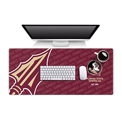 YouTheFan NCAA Florida State Seminoles Logo Series Desk Pad, Team Colors - style: Florida State Seminoles