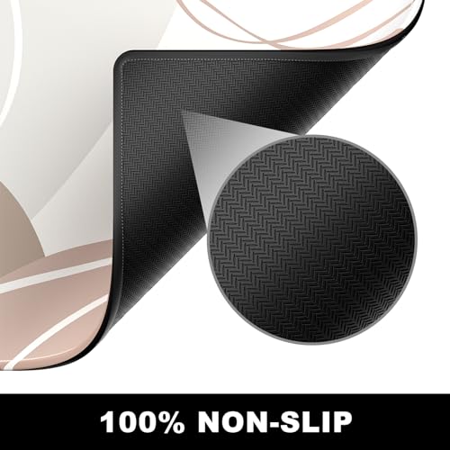 BOSOBO Large Mouse Pad, Desk Mat, XXL Gaming & Keyboard Mat, Desktop Full Cover 31.5 x 11.8 Inches, Modern Abstract Lines - color: Art Modern Abstract Lines, size: XL - 31.5 x 11.8 Inches