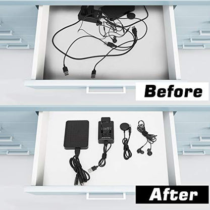 150PCS Reusable Cable Ties - 4+6+8+10inch Multi-Purpose Cable management Hook & Loop Cable Straps Wire Ties,Adjustable Fastening Cord Organizer,Cable Organizer for Home,Office and Data Centers,Black