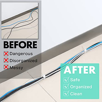 Shappy 40 Inch 50 Pcs Zip Ties Heavy Duty Strong Large Cable Wire Ties Zip Industrial Sturdy Wire, Awnings Tying Branches Bundling of Crops Fixed Water Pipes (White) - color: White, size: 40 inch