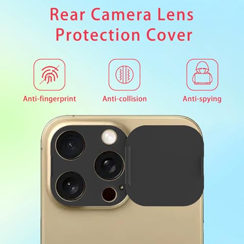 Front Camera Cover Compatible for iPhone 16Pro /16 Pro Max with Rear Lens Cover,Protect Privacy and Security But Not Affect Facial Recognition(2Pack)-2025 Updated Version - size: 16Pro/X16Pro Max