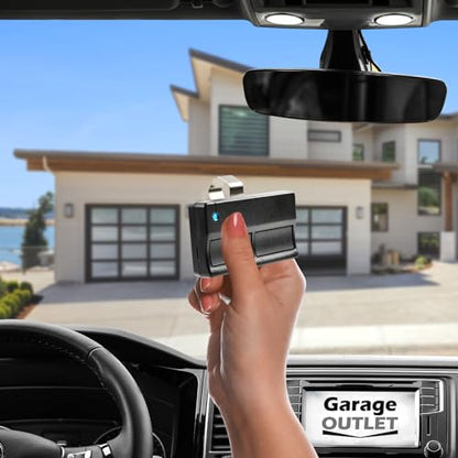 Garage Outlet Garage Door Opener Remote Control Replacement for Liftmaster Chamberlain Sears Security+ 315 MHz (Purple 3 Button) (370LM 373LM 950 953) - color: Visor
