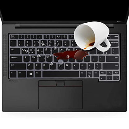 Keyboard Cover for Lenovo Thinkpad x1 Carbon Gen 11/10 14", ThinkPad X1 Yoga Gen 8/7, ThinkPad T14 T14s L14 P14s Gen 4/3, Thinkpad E14 Gen 6/5 (Not Fit T14 L14 P14s Gen 6/5/3/2/1, E14 Gen 7)-Black - color: Black
