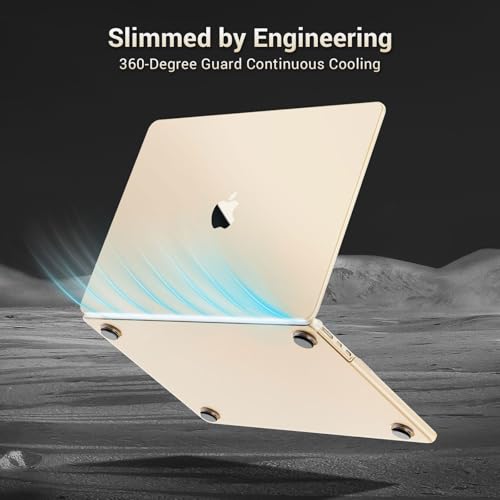 MOSISO Ultra-Thin & Seamlessly Closes Cover Compatible with MacBook Air 13 inch Case M5 M4 M3 M2 2026-2022 A3449 A3240 A3113 A2681, 2 in 1 Kit Anti-Fingerprints Shell for Mac Air 13.6, Starlight Clear - color: Starlight Clear