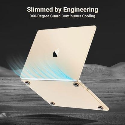 MOSISO Ultra-Thin & Seamlessly Closes Cover Compatible with MacBook Air 13 inch Case M5 M4 M3 M2 2026-2022 A3449 A3240 A3113 A2681, 2 in 1 Kit Anti-Fingerprints Shell for Mac Air 13.6, Starlight Clear - color: Starlight Clear