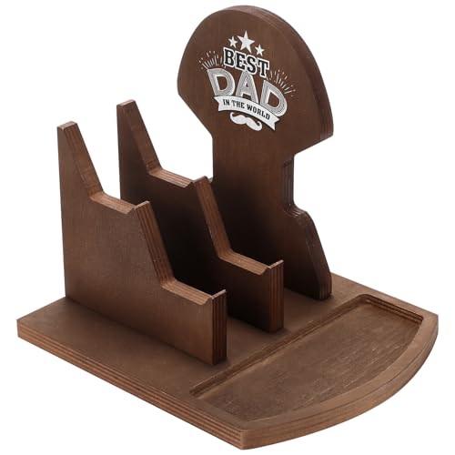 Blosssound Gamer Gifts for New Dad Wood Headphone Stand Wooden Controller and Headset Stand Gifts for Gamer Dad Father Birthday Gift Gaming Desk Accessories for Fathers Day Birthday Anniversary