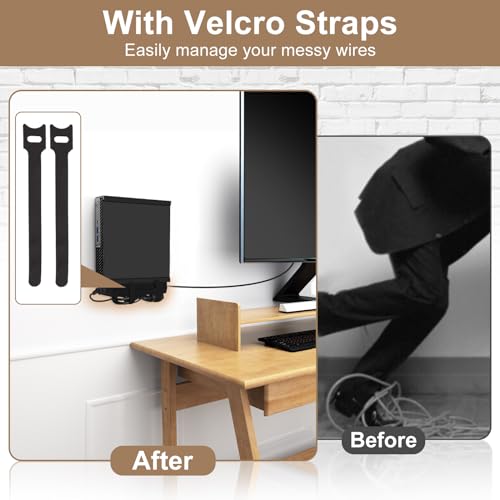 2 Pack Mount for Lenovo Tiny VESA System Mounting Bracket Wall VESA and Under Desk Mini PC Mount for Lenovo ThinkCentre Tiny Desktops M600 M700 M700z M715q M800z M900 M900x M900z