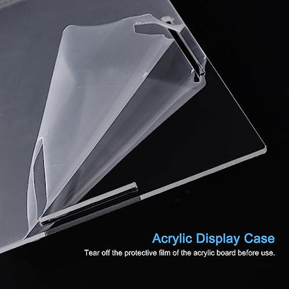 MECCANIXITY Acrylic Display Case Box Clear Dustproof Protection Showcase 8.3x8.3x4.3 Inch for Collectibles Display - size: 8.3x8.3x4.3 Inch