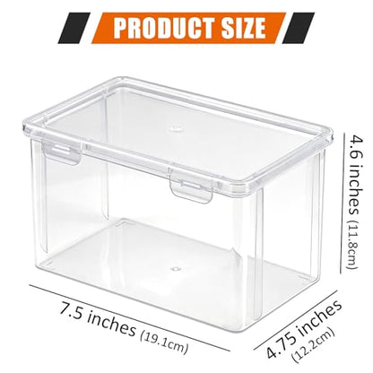 tutata Plastic Video Game Holder, Game Disc Storage Box Compatible with Switch Game Holder - Clear