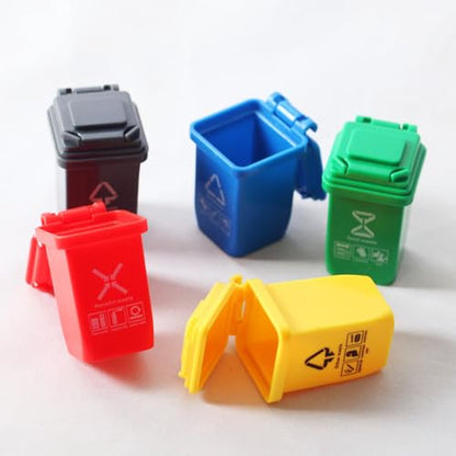 Miniature Garbage Can Set 5, Dollhouse Miniature Waste Bins, Dollhouse Mini Rubbish Garbage Trash Dump Bin, Recycle Bin, Trash Can, for Garbage Collection, Dollhouse Decoration