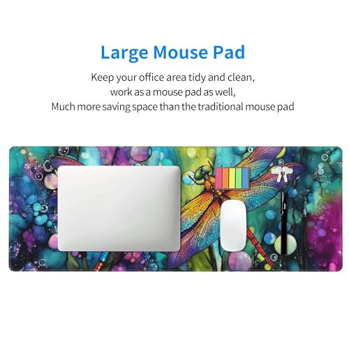 Dragonfly Mouse Pad Extended Large Gaming Mouse Pad XL Stitched Edges for Gamer Home Office 31.5 X 11.8 Inch - color: Dragonfly 11