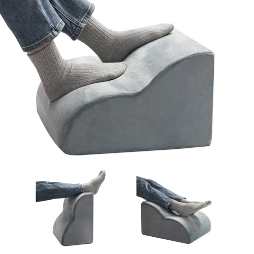Ganondorf Ergonomic Foot Rest for Under Desk at Work Multi-Purpose Foot Stool Leg Elevation Pillow Back Support Cushion & Lap Desk Support, High-Density Foam with Washable Cover