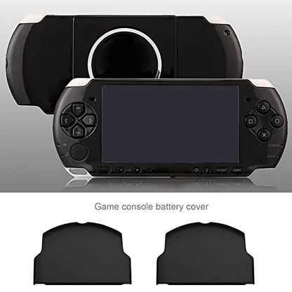 SING F LTD 2PCS Replacement Battery Door Covers Cases Protectors Compatible with Sony PSP 2000 2003 2004 3000 3003 3004 Black Plastic Console Accessories - color: Black