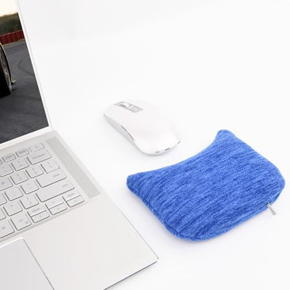 Large Mouse Wrist Rest Bean Bag, Ergonomic Mouse Support Pad Filled Ergo Beads for Computer, Laptop, PC Gaming (Blue) - color: Blue