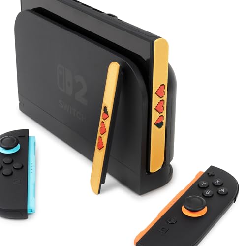 JoyCon Magnetic Dust Cover Compatible With Nintendo Switch 2 – Protective Port Covers, Dust Guard (Set of 2) (Hearts) - color: Hearts