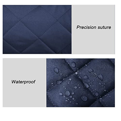 Armchair Caddy, Sofa Armrest Organizer with 14 Pockets, Waterproof Non Slip Recliner Remote Control Holder, Couch Chair Arm Storage for TV Remotes, Phone, iPad, Magazine, Books - color: Navy Blue