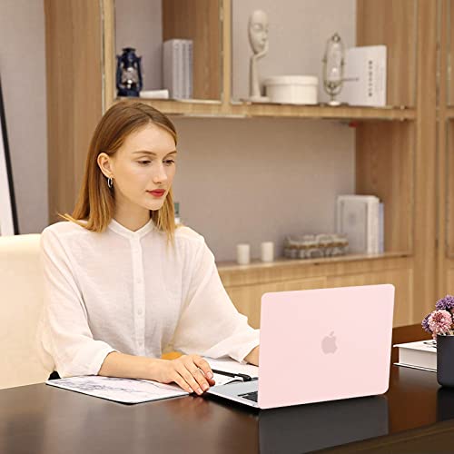 MOSISO Compatible with MacBook Air 13 inch Case M5 2026 M4 2025 M3 M2 2024-2022 A3449 A3240 A3113 A2681, Scratches-Resistant Protective Hard Shell for MacBook Air 13.6 inch Case, Chalk Pink - color: Chalk Pink
