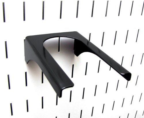 Wall Control 2in Handle Bracket Slotted Metal Pegboard Hook Pegboard and Slotted Tool Board - Black - color: Black