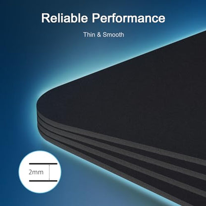 Senetem XXXL Large Mouse Pad, Ultra-Smooth Gaming Mousepad, Non-Slip Rubber Base, Washable Surface Fits Wired & Wireless Mouse – Oversized Big & Long Keyboard Computer Black Mat for Desk, 35.4x15.7 in - size: 35.4L x 15.7W inches